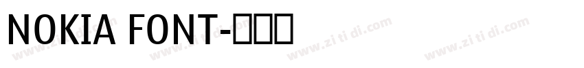 NOKIA FONT字体转换